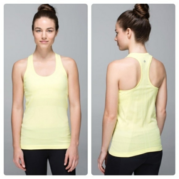 Lululemon pastel yellow swiftly raceback - Picture 1 of 2